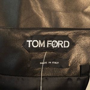 NWOT Tom Ford Leather Pencil Skirt